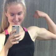 Teen muscle girl Fitness girl Anne